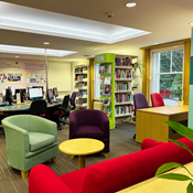 Study spaces in Edinburgh library