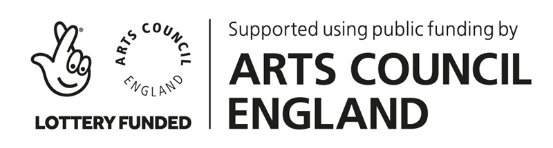 Lottery Fund and Arts Council England funded by logos