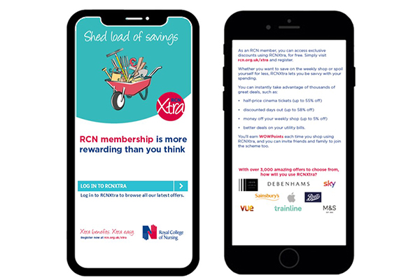 screenshots of rcn xtra content on an iphone