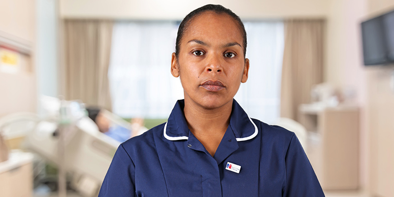 Nurse on hospital ward