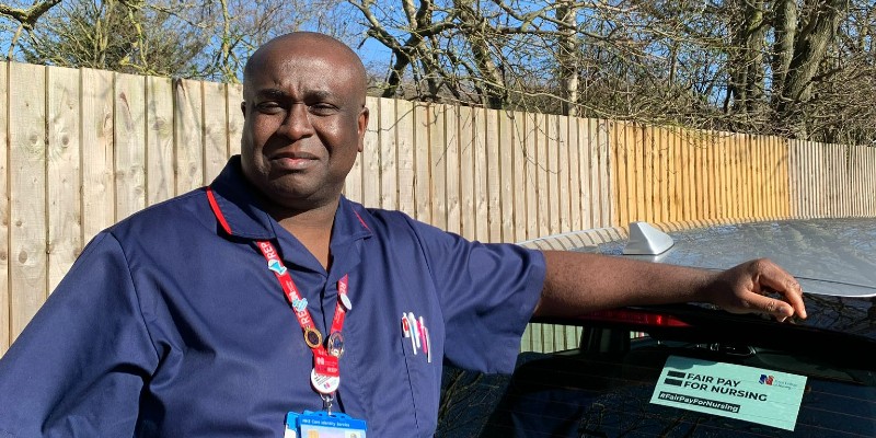 Chukwudubem Ifeajuna nurse with car