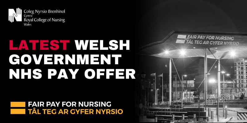 Latest Welsh government NHS pay offer April 2023