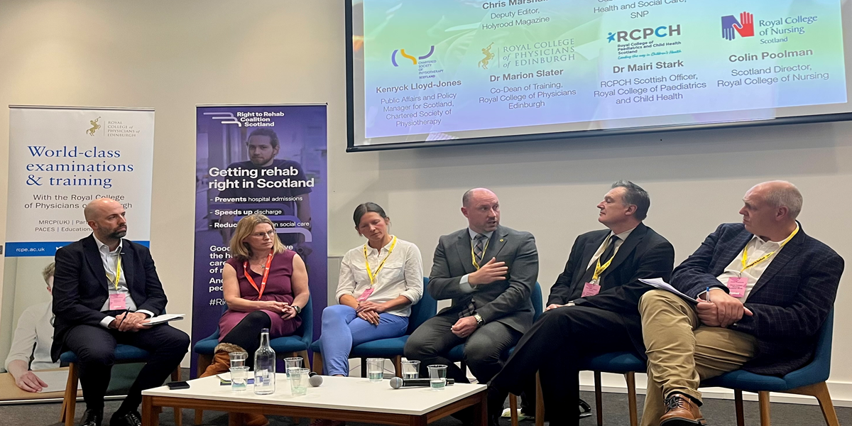 Colin Poolman on a panel at SNP conference 2025