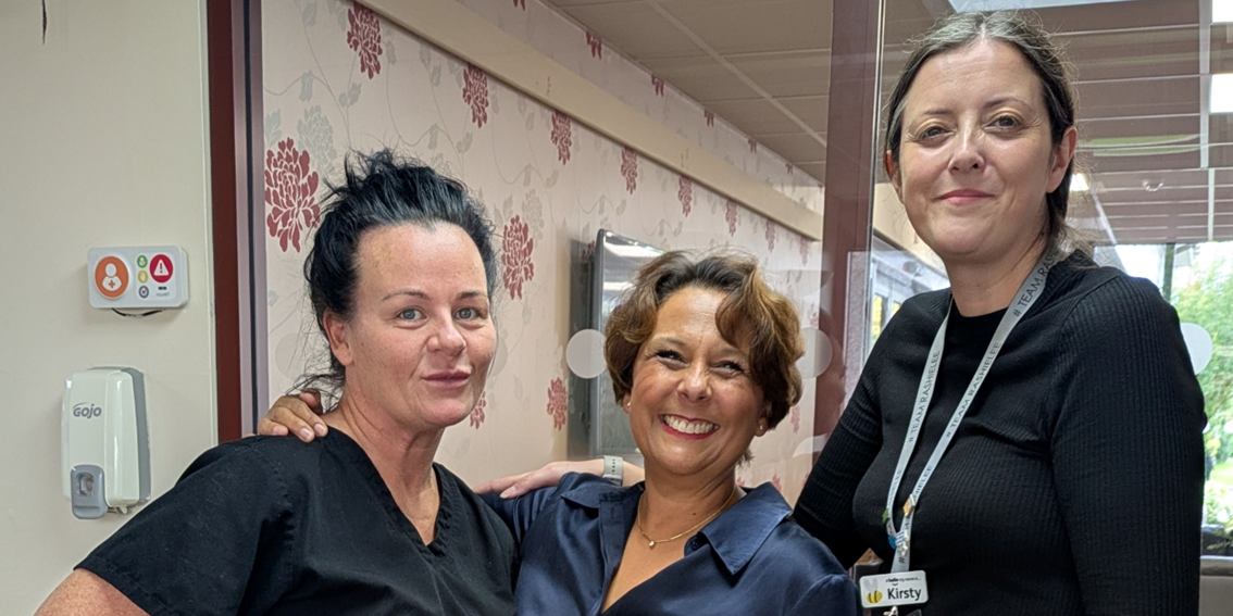 Jennifer Carruthers, Nicola Ranger, and Kirsty Cartin