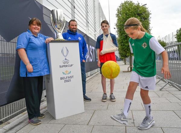 RCN rep and family given opportunity to view Super Cup in Belfast RCN rep and family given opportunity to view Super Cup in Belfast
