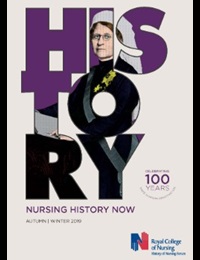 Front cover of autumn/winter 2019 issue of Nursing History Now magazine