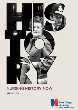 Front cover of Nursing History Now magazine, Spring 2019