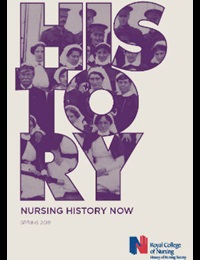 Nursing History Now publication cover Spring 2018