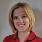 Samantha Mcloughlin - advanced nurse practitioner and independent health and social care / primary care champion (smiling face, blonde bob, red collared uniform)