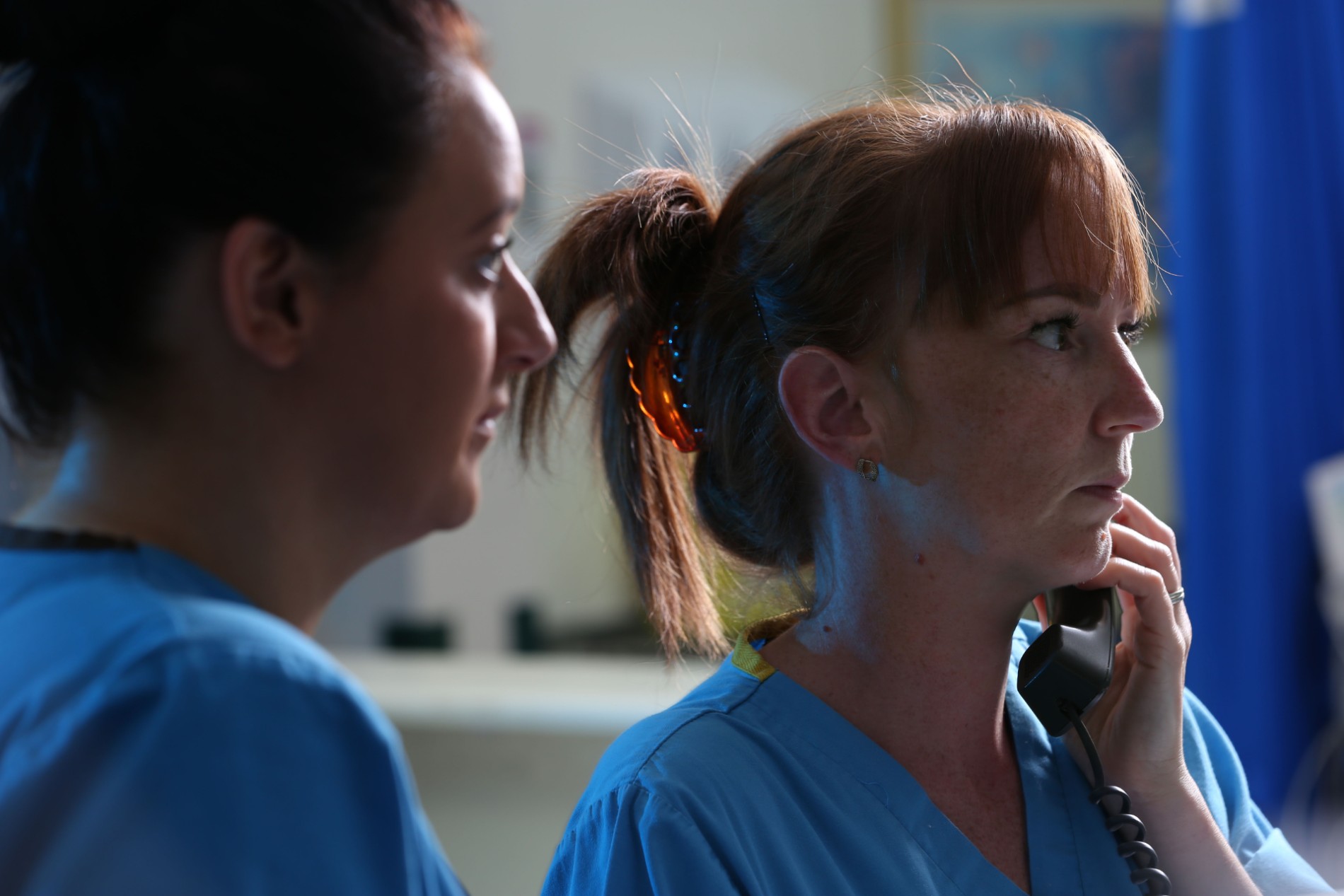 Nurses delegating tasks