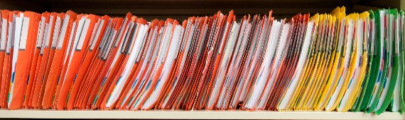 coloured document folders