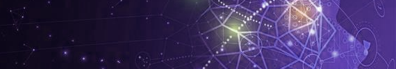 purple futuristic image portraying side profile of a face made from constellations, connections and symbols