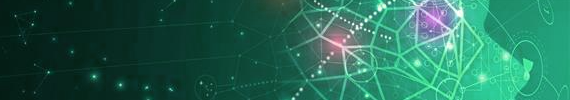 green futuristic image portraying side profile of a face made from constellations, connections and symbols