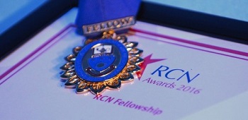 Photo of an RCN fellowship medal