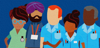 illustration of nursing staff