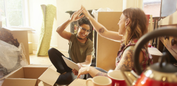 Friends moving into new house