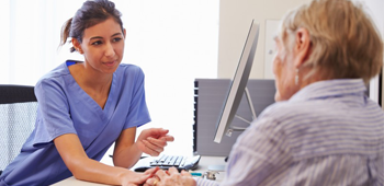 A nurse discussing pay