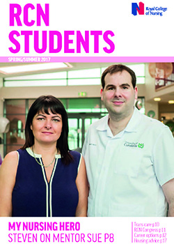 RCN Students spring/summer 2017 front cover