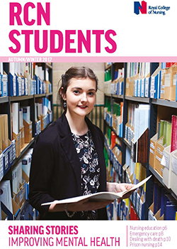 Front cover of winter 2017 issue of RCN Students