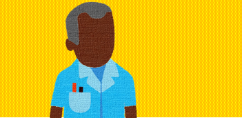 illustration of a member of the nursing team.