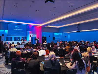 Nicola Ranger addressing the Spring Joint Reps Conference in Glasgow