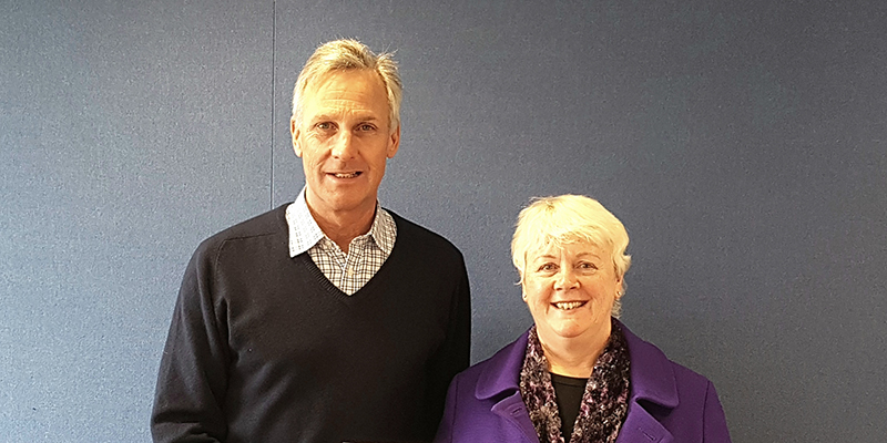 Richard Drax, MP for South Dorset, and Julie Connoll, Senior RCN Officer for Cornwall and Dorset