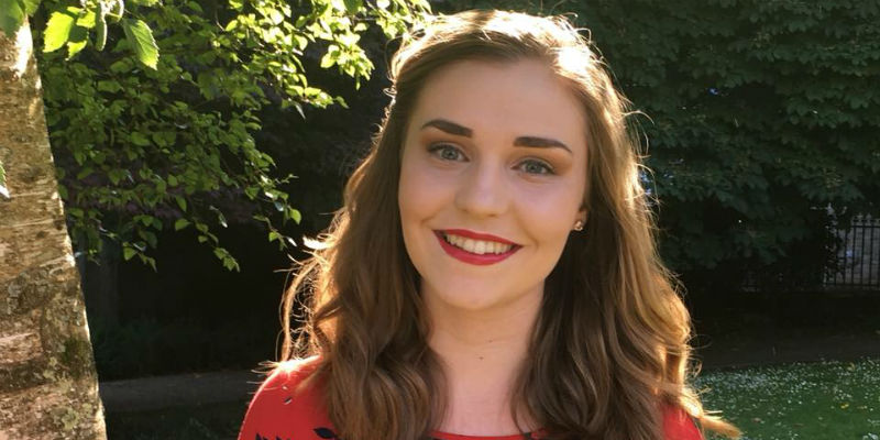 Rachael Palmer, second-year adult nursing student and student information officer from the University of Plymouth