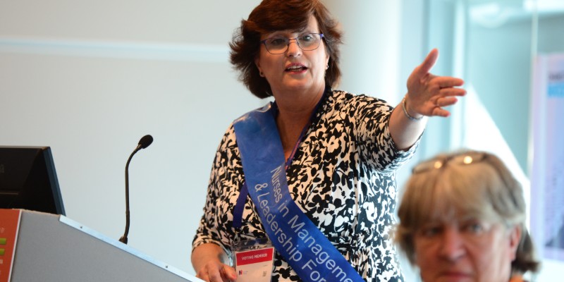 Helen speaks at Nurses in Management and Leadership Forum fringe event at RCN Congress 2019 Helen speaks at Nurses in Management and Leadership Forum fringe event at RCN Congress 2019