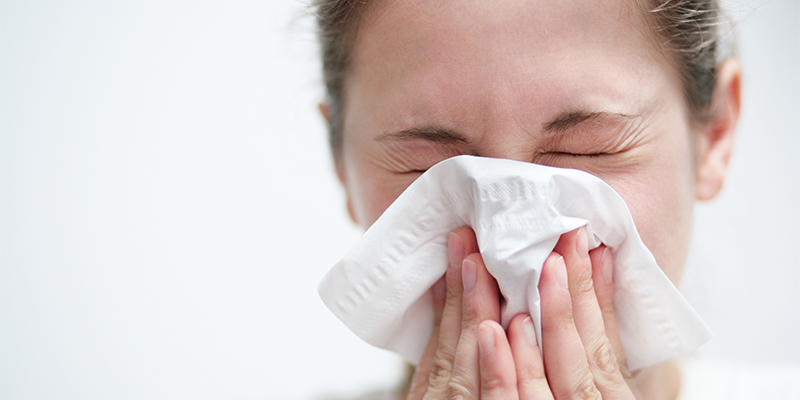 sneezing