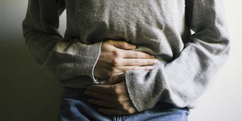 Women suffering pain from endometriosis
