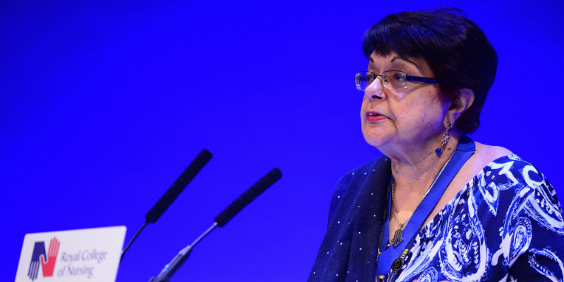 Nurse Zeba Arif speaking at RCN Congress