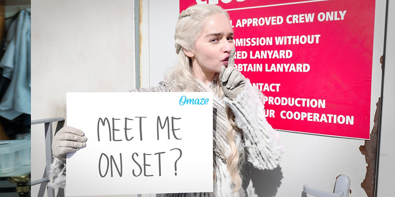 Emilia Clarke asks for silence on the set of Game of Thrones
