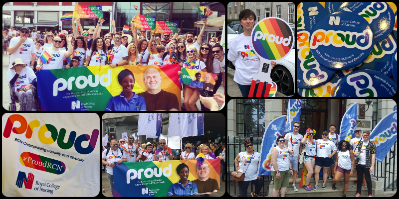 Royal College of Nursing supporting Pride events across the country