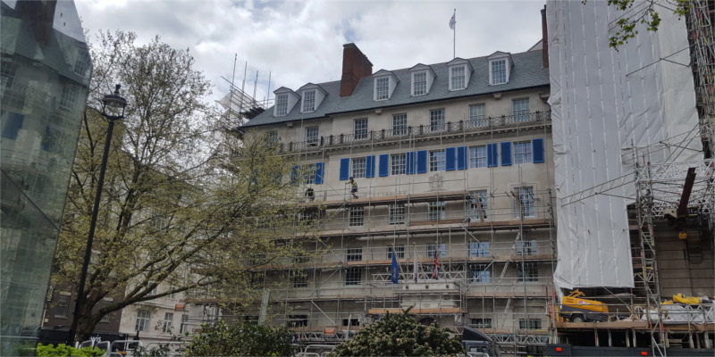 20 Cavendish Square undergoing restoration works in 2018