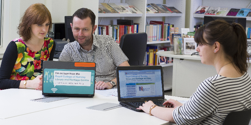 Members using Library databases