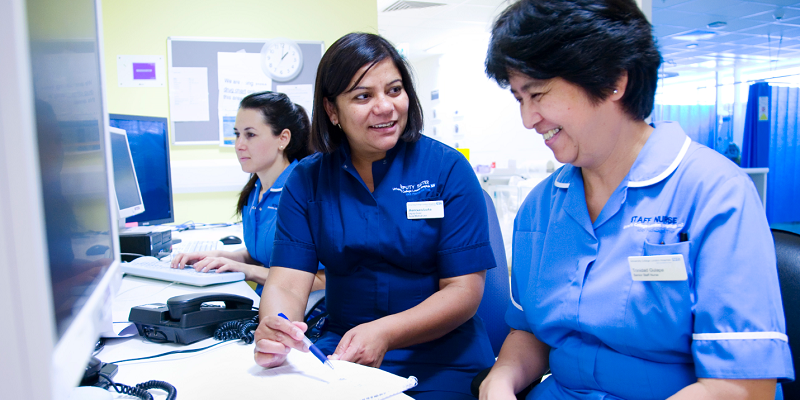 Nurses at top of pay band