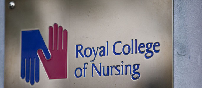 Royal College of Nursing building sign