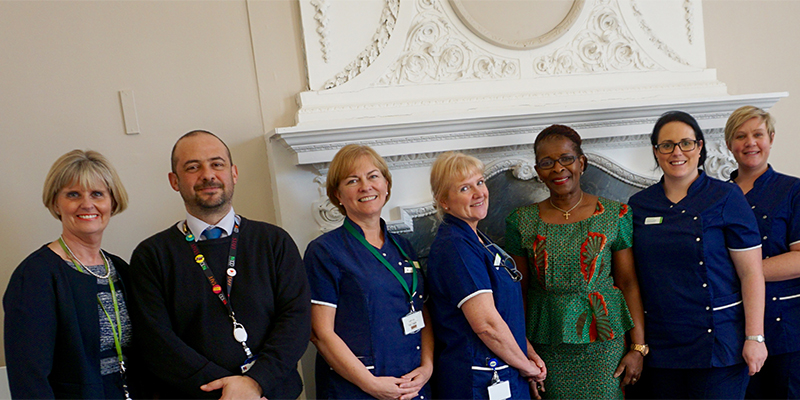 RCN President Ceclia Anim visit to Nuffield Health Bristol hospital The Chesterfield 20 April 2016