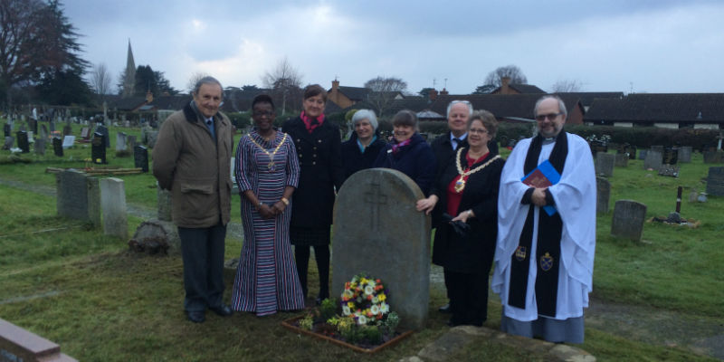 RCN President Cecilia Anim and other dignitaries laying a wreath on RCN founder member Dame Sidney Browne