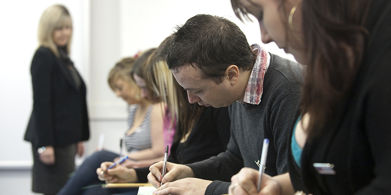 Nursing students at university