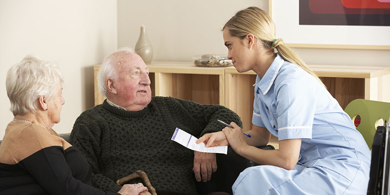 A district nurse at work