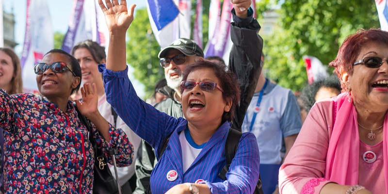 Scrap the Cap protestors
