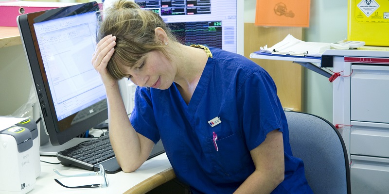 Nurse feeling under pressure