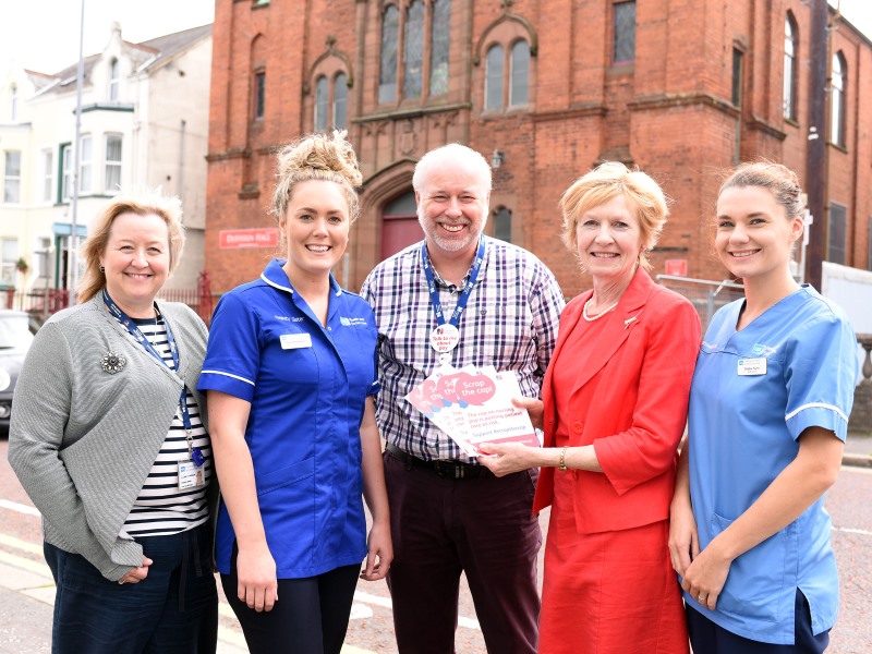 Joanne Stevenson, Erin Rossan, Stephen McSherry, Lady Sylvia Hermon MP and Debbie Flynn
