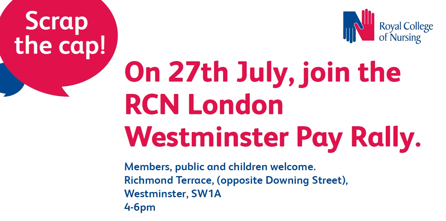 westminster pay rally poster
