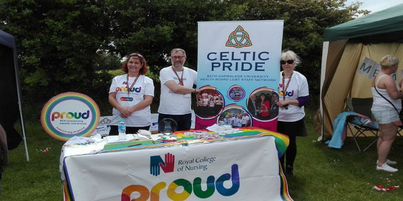 Members at Flintshire Pride event