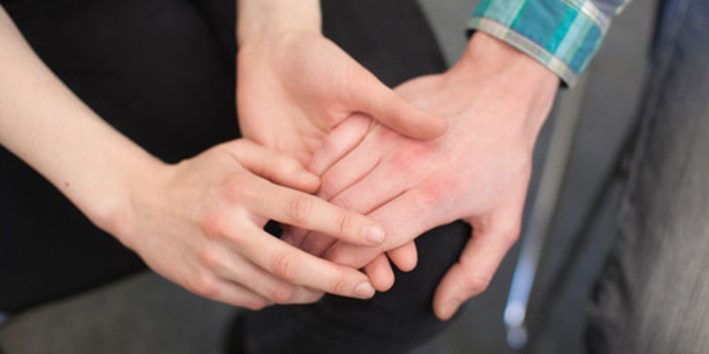 Counsellor and client