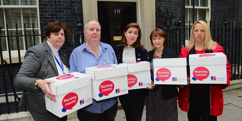 Scrap the cap petition being handed in at Downing Street