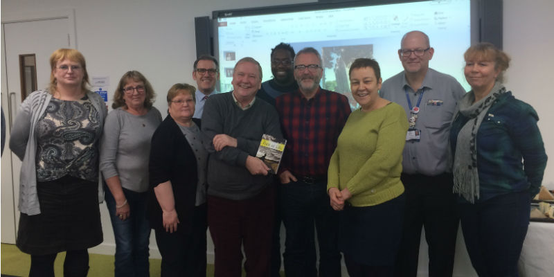 Northern region board, Gordon Lees pictured in checked shirt