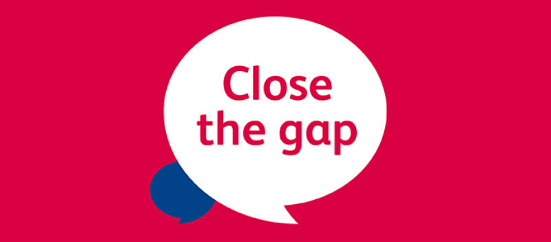 Close the gap logo